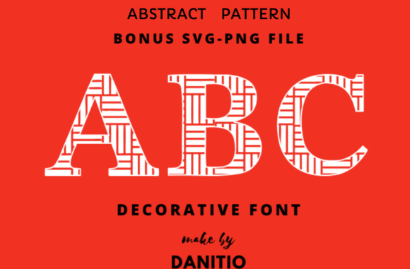 Abstract Pattern: A Decorative Font for Modern Digital Branding
