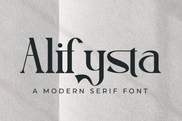 Alifysta: A Premium Modern Serif Font for Handmade Brands