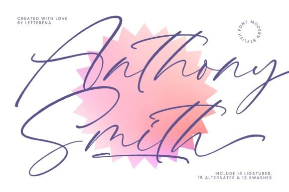 Anthony Smith: A Modern Script Font That Feels Like a Thoughtful Pause