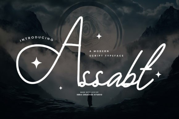 Assabt: A Modern Script Typeface for Campaign Headlines