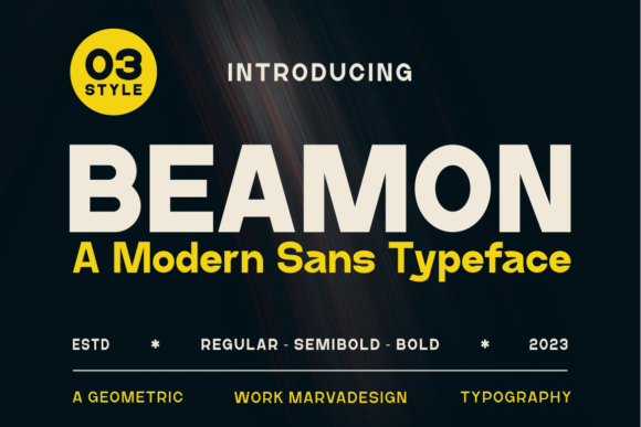Beamon: A Playful Sans Serif for Real Branding Projects