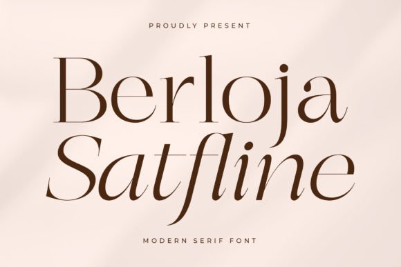 Berloja Satfline: A Modern Serif Font for Thoughtful Editorial Design