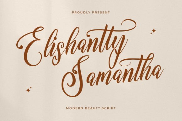 Elishanty Samantha: A Luxury Script Font for Authentic Brand Identity
