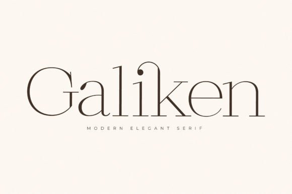 Galiken Serif Font for Handmade Labels & Printables