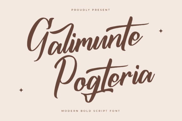 Galimunte Pogteria: A Bold, Modern Script Font That Elevates Real Business Branding