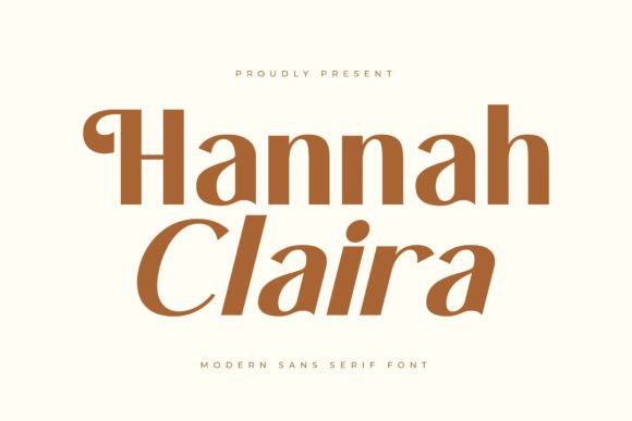 Hannah Claira: A Refined Serif Font for Digital Brand Clarity