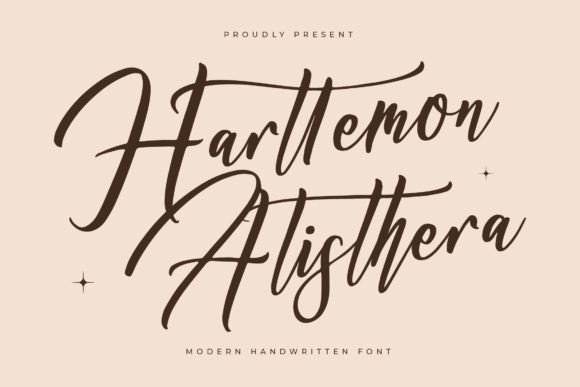 Harttemon Alisthera: A Modern Handwritten Font for Scroll-Stopping Brand Content