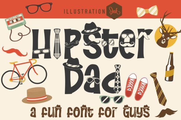 Hipster Dad: A Decorative Font That Delivers Personality at a Glance