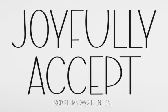Joyfully Accept: A Modern Sans Serif Font for Brand Clarity