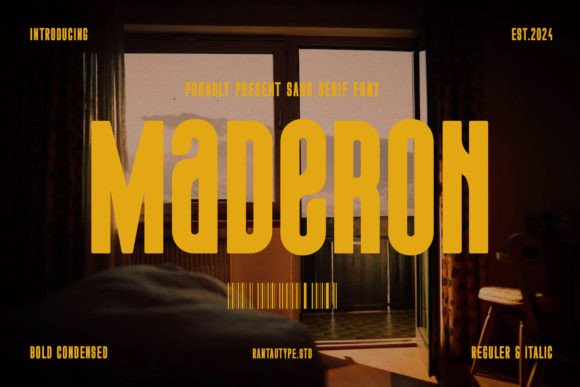 Maderon: A Bold Sans Serif Font That Commands Attention