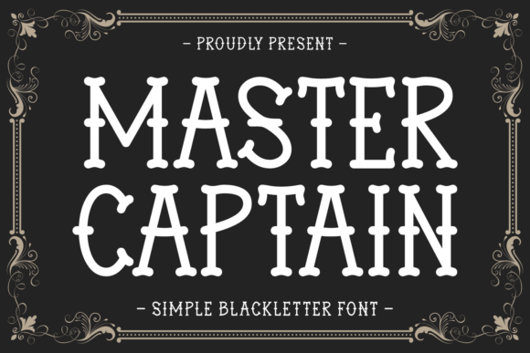 Master Captain: A Refined Blackletter Font for Digital Branding