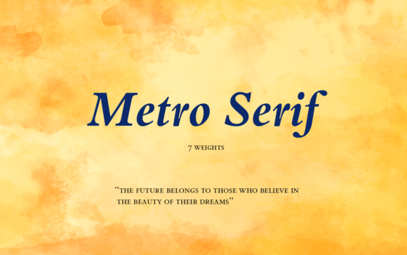 Metro Serif: A Refined Display Font for Digital Branding