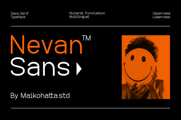 Nevan: A Modern Sans Serif Typeface for Digital Design
