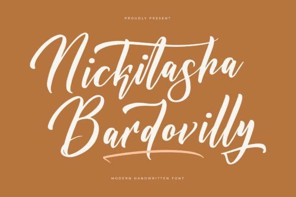 Nickitasha Bardovilly: A Modern Handwritten Font for Digital Branding