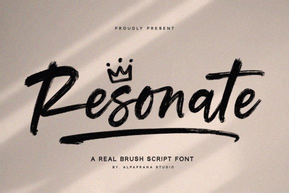 Resonate: A Modern Script Font for Thoughtful Editorial Design