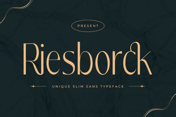 Riesborck: A Slim Sans Typeface That Elevates Your Brand Quietly