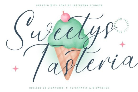 Sweetys Tasteria: A Luxury Script Font That Earns Its Space in Campaign Visuals