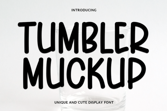Tumbler Mockup: A Handwritten Font That Feels Like a Quiet Conversation